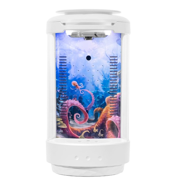 Emlymoly Mini Smart Ecological Fish Tank Desktop Aquarium Without Water Change - Picture 2 of 4